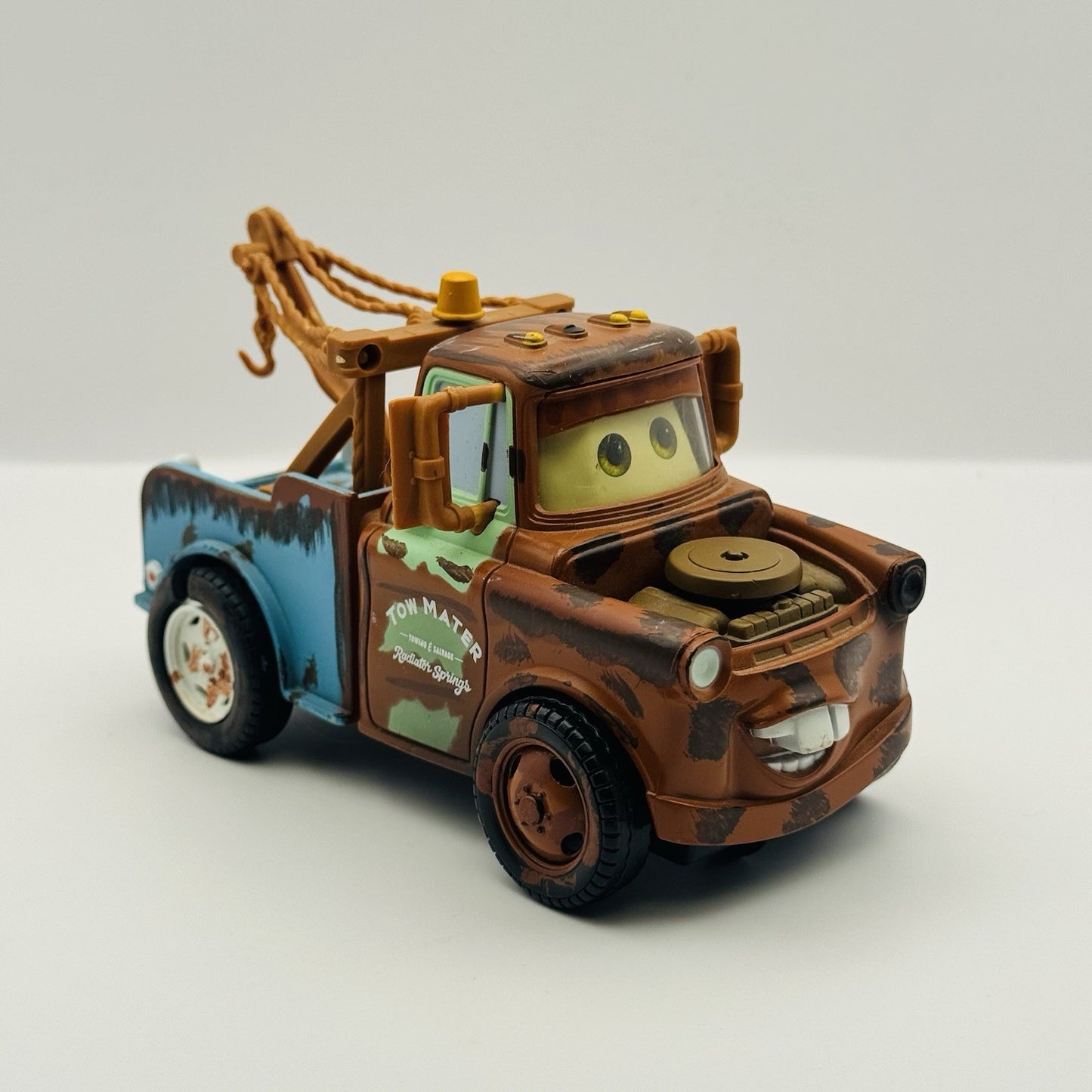 Disney Pixar Cars - TYCO 6” MATER Drives Backwards - Supercharged 2007