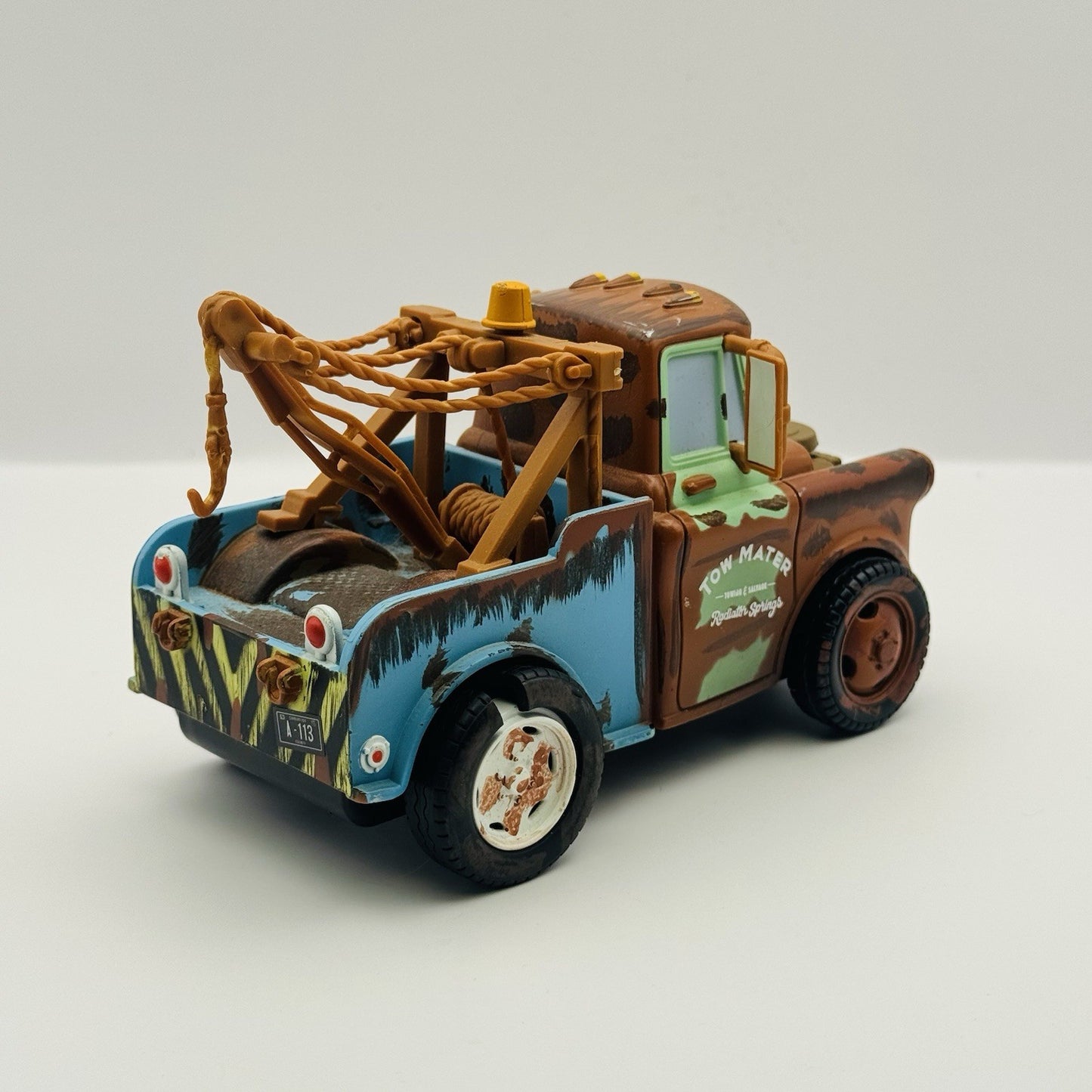 Disney Pixar Cars - TYCO 6” MATER Drives Backwards - Supercharged 2007