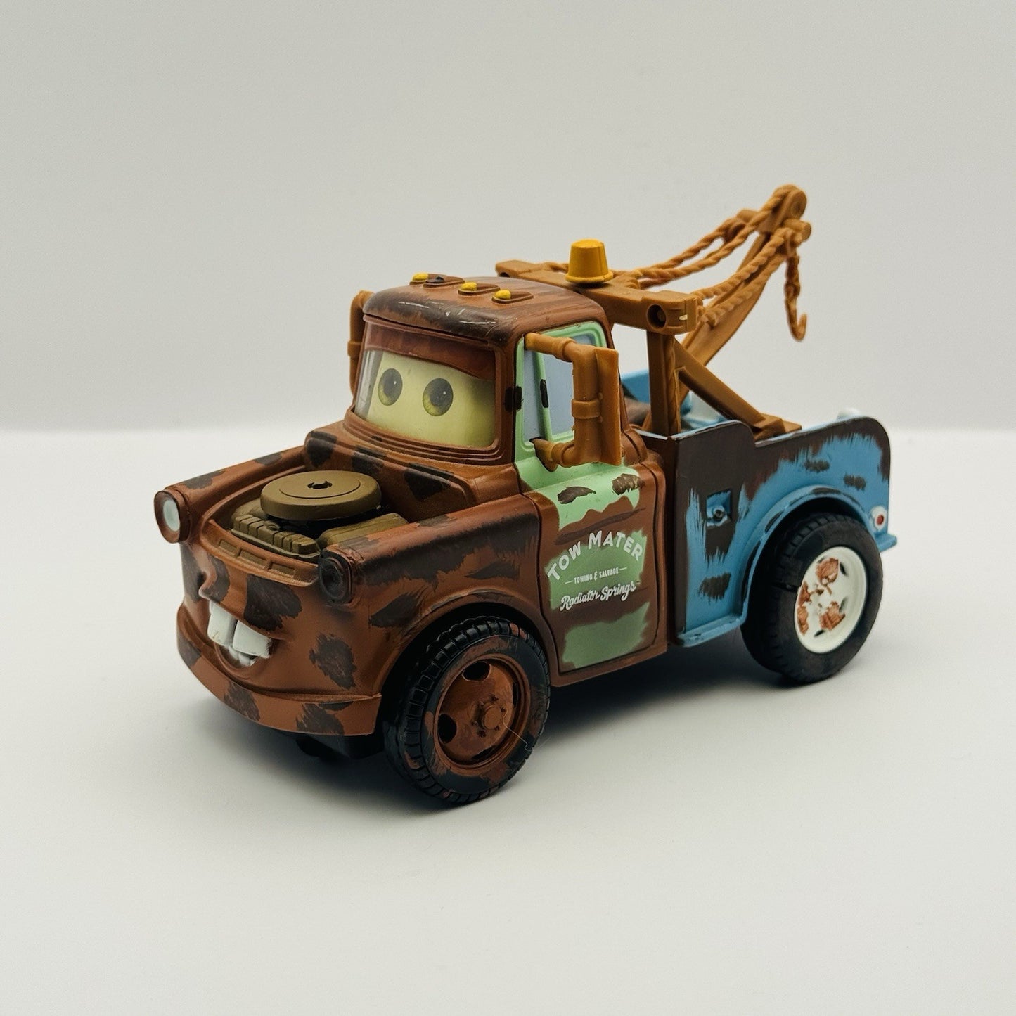 Disney Pixar Cars - TYCO 6” MATER Drives Backwards - Supercharged 2007