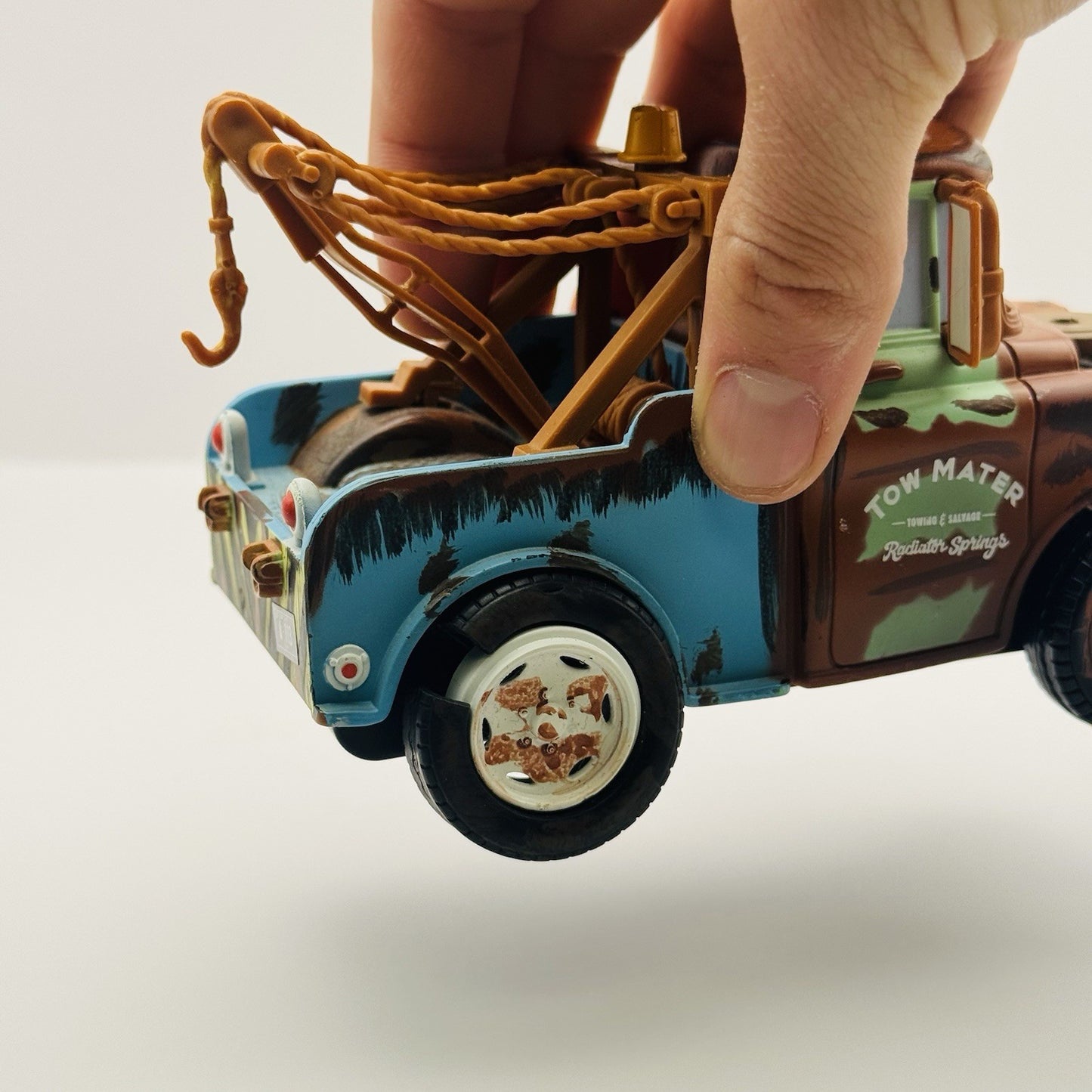Disney Pixar Cars - TYCO 6” MATER Drives Backwards - Supercharged 2007