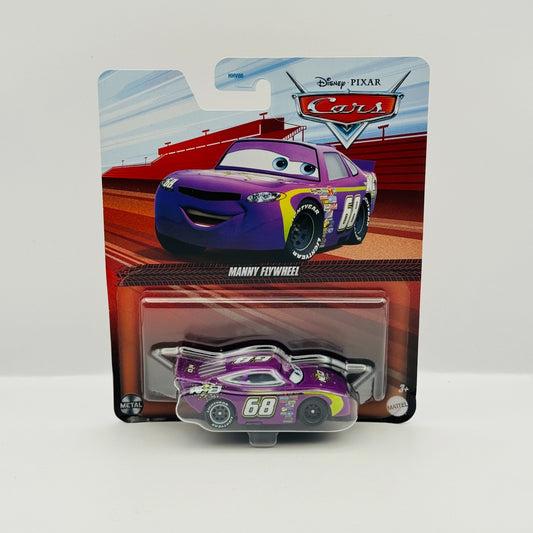 Disney Pixar Cars - MANNY FLYWHEEL N2O COLA UNPAINTED WHEEL ERROR - 1:55 Diecast