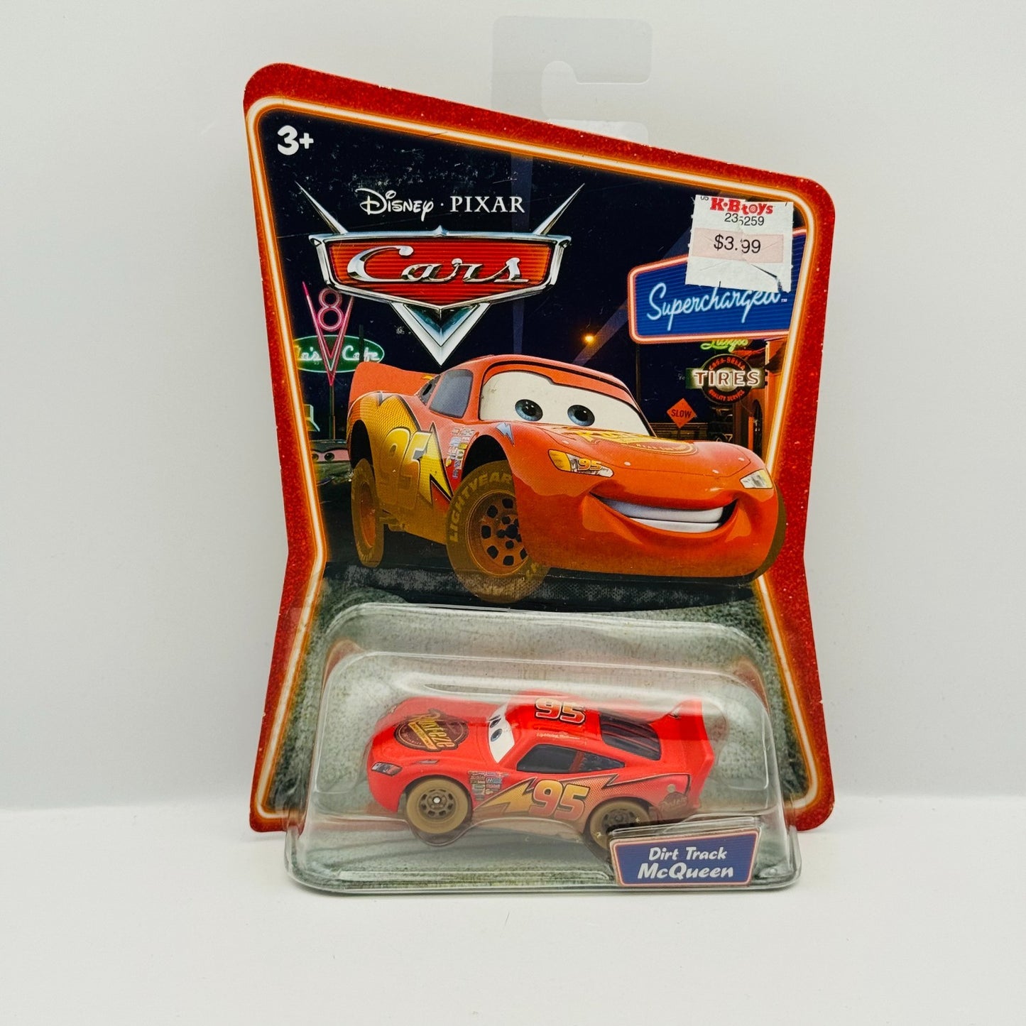 Disney Pixar Cars - DIRT TRACK MCQUEEN Supercharged 2007 - 1:55 Diecast