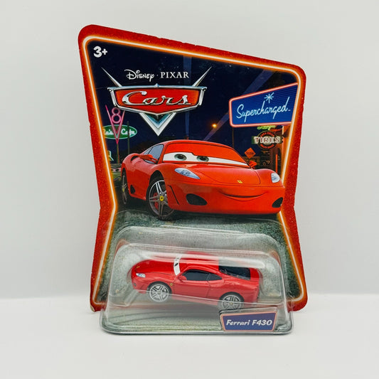 Disney Pixar Cars FERRARI F430 MICHAEL SCHUMACHER Supercharged 2007 1:55 Diecast