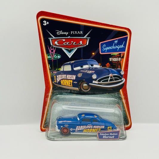Disney Pixar Cars - FABULOUS HUDSON HORNET DOC Supercharged 2007 - 1:55 Diecast