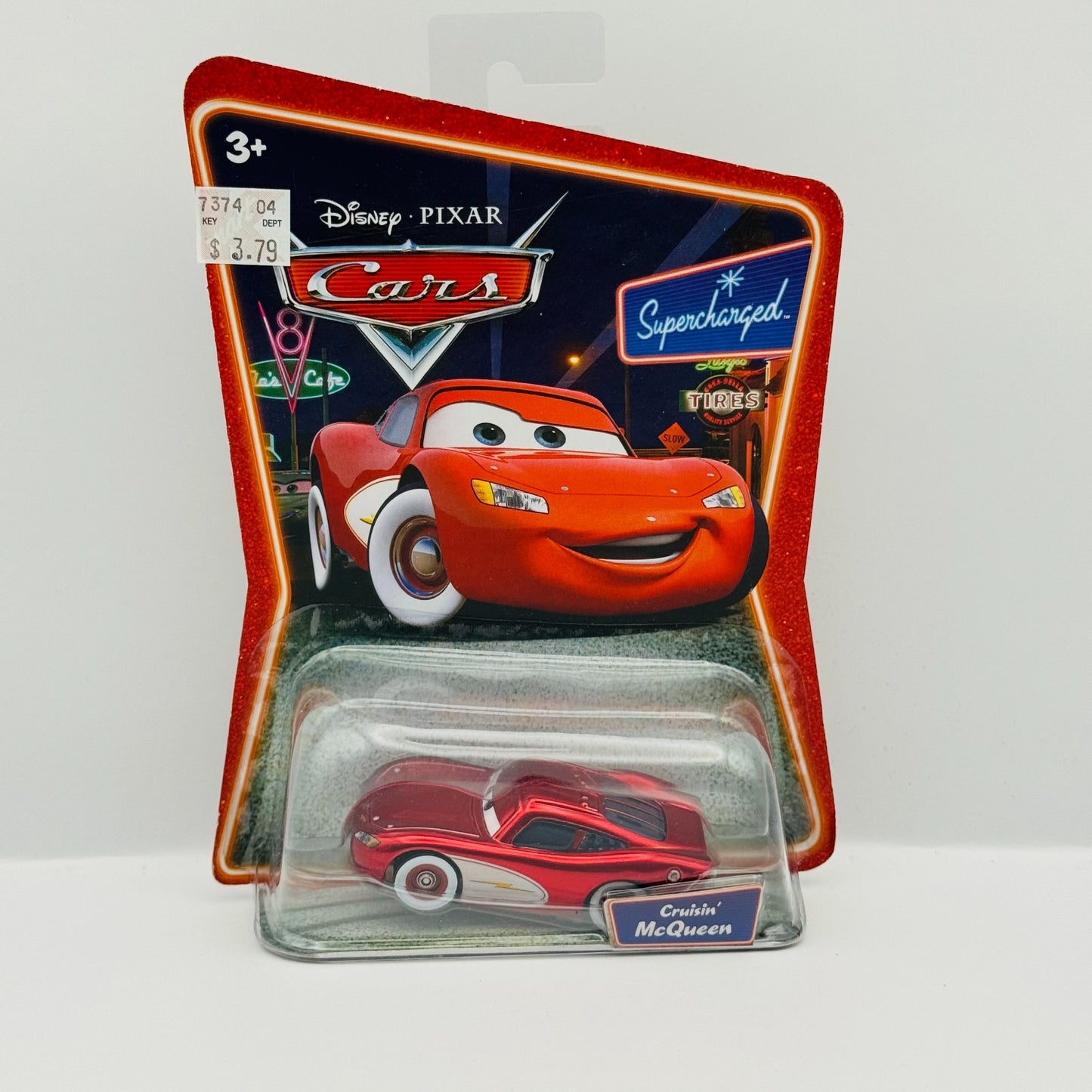 Disney Pixar Cars - CRUISIN' MCQUEEN Supercharged 2007 - 1:55 Diecast