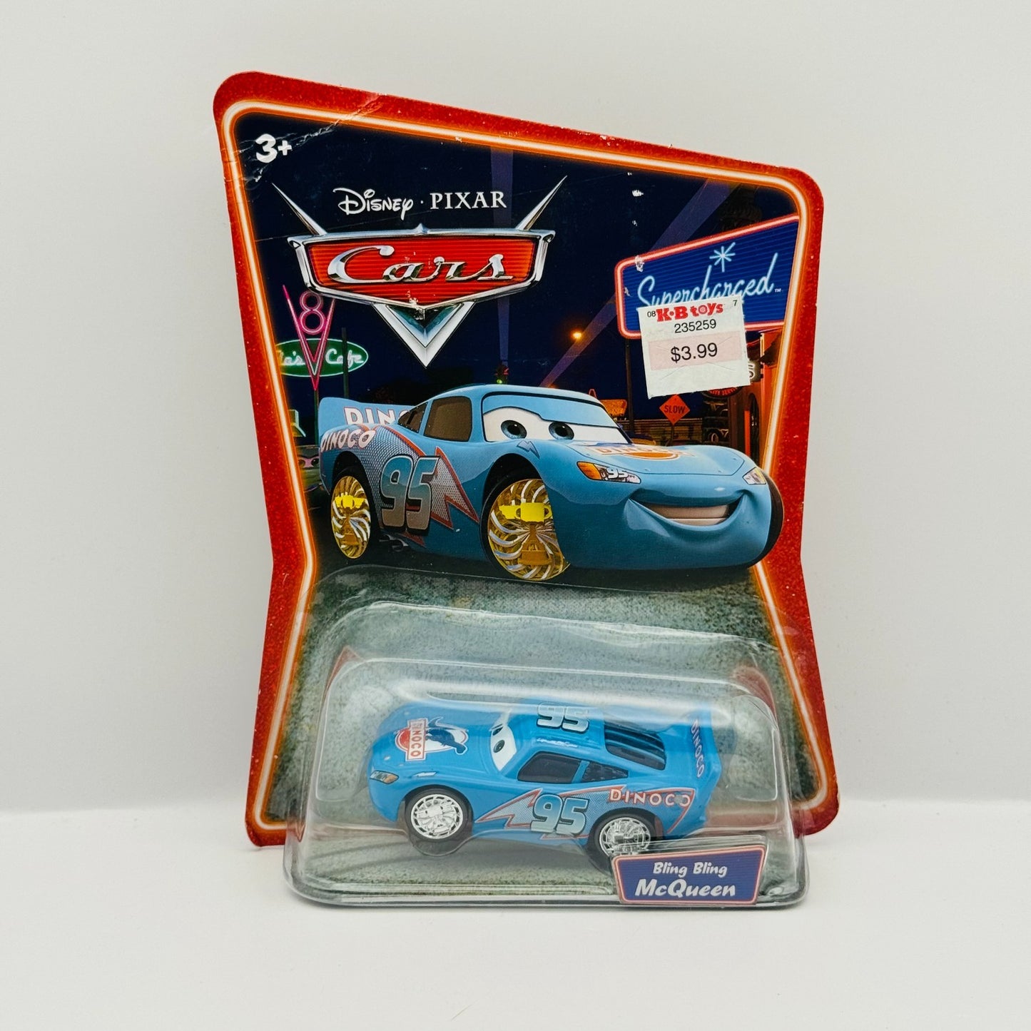 Disney Pixar Cars - DINOCO BLING BLING MCQUEEN Supercharged 2007 - 1:55 Diecast