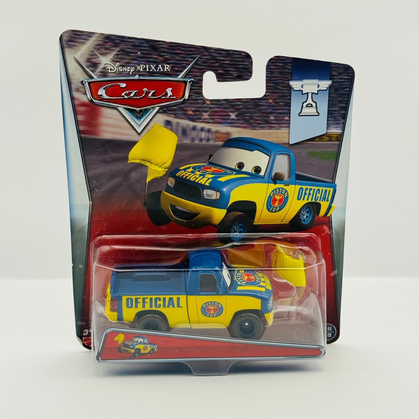 Disney Pixar Cars - DEXTER HOOVER YELLOW FLAG Piston Cup 2015 - 1:55 Diecast