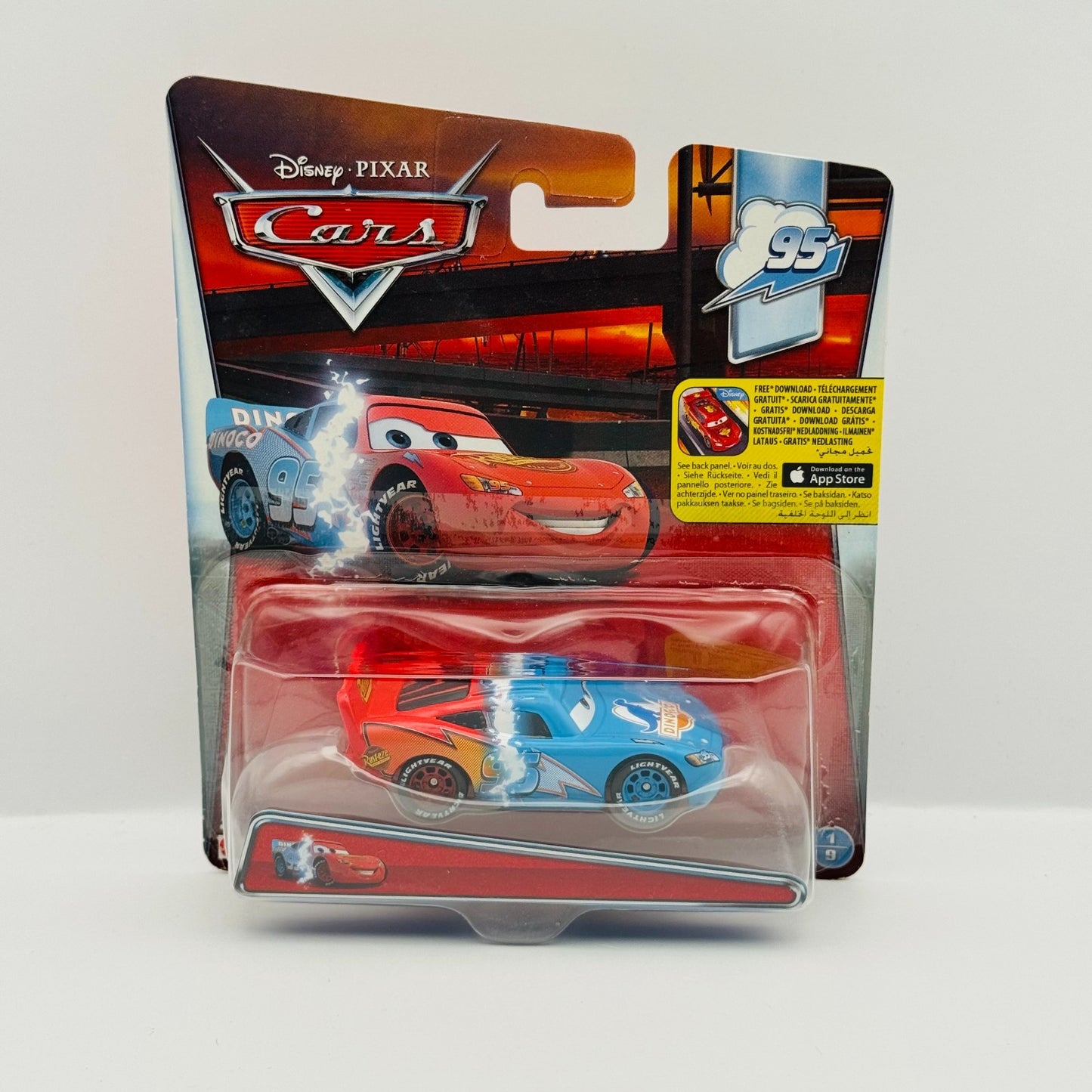 Disney Pixar Cars - TRANSFORMING LIGHTNING MCQUEEN Dinoco Daydream 1:55 Diecast