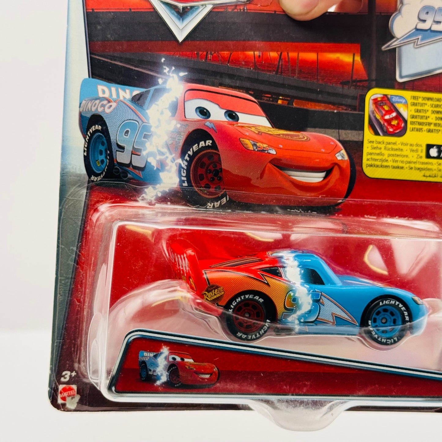 Disney Pixar Cars - TRANSFORMING LIGHTNING MCQUEEN Dinoco Daydream 1:55 Diecast