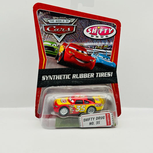 Disney Pixar Cars SHIFTY DRUG KEVIN RACINGTIRE Rubber Tires Piston 1:55 Diecast