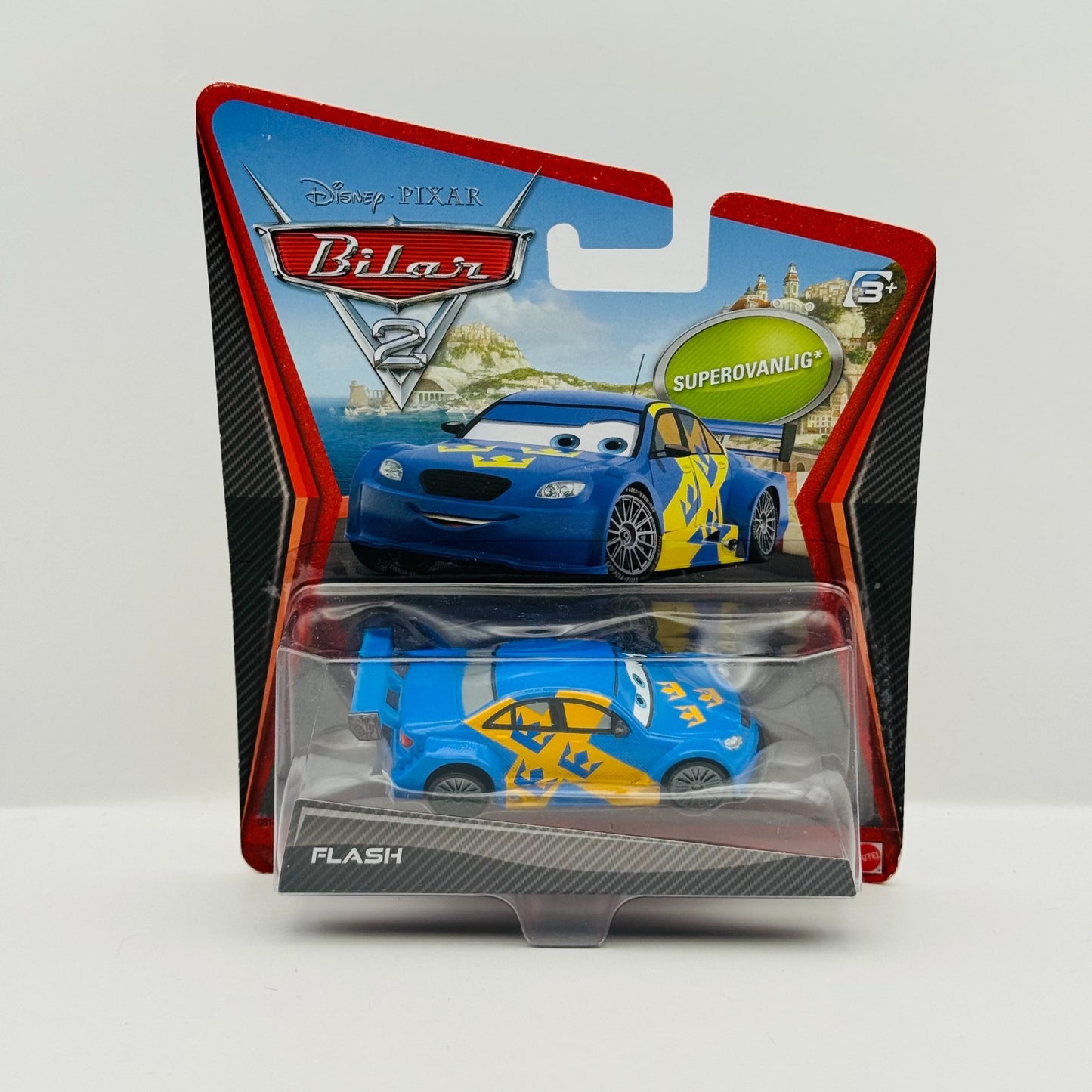 Disney Pixar Cars - FLASH NILSSON SUPER CHASE Cars 2 2011 - 1:55 Diecast
