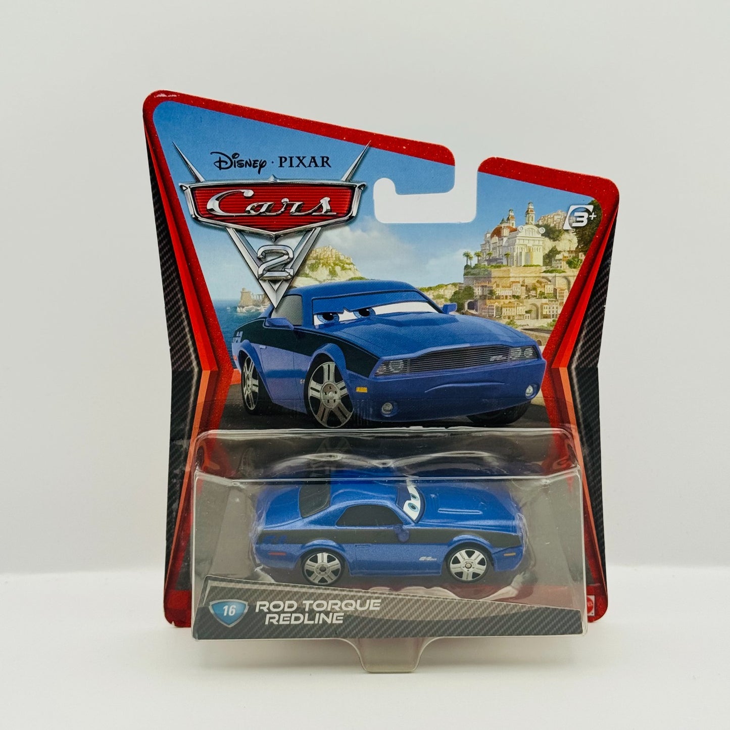 Disney Pixar Cars - ROD TORQUE REDLINE DODGE CHARGER Cars 2 2011 - 1:55 Diecast