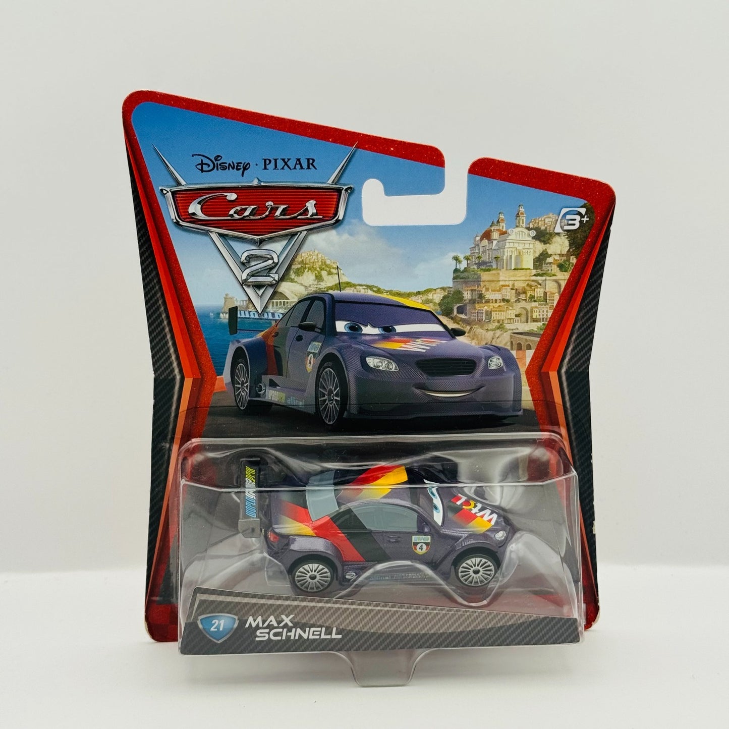 Disney Pixar Cars - MAX SCHNELL (MERCEDES C CLASS) Cars 2 2011 - 1:55 Diecast