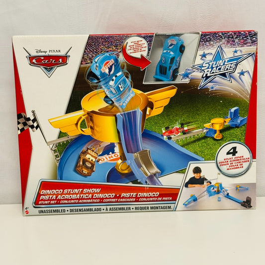 Disney Pixar Cars - STUNT RACERS DINOCO STUNT SHOW STUNT SET 2013 - 1:55 Scale