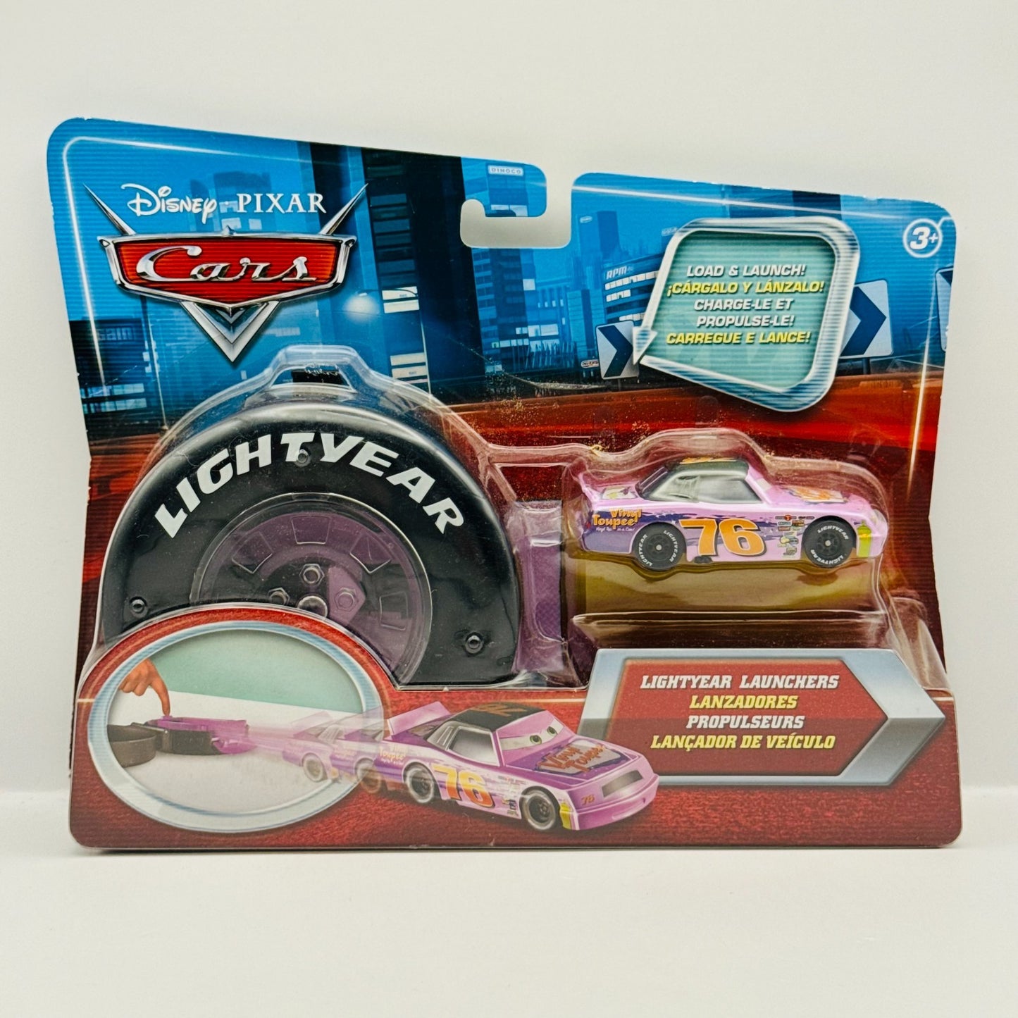 Disney Pixar Cars - LIGHTYEAR LAUNCHERS VINYL TOUPEE CRUSTY ROTOR - 1:55 Diecast