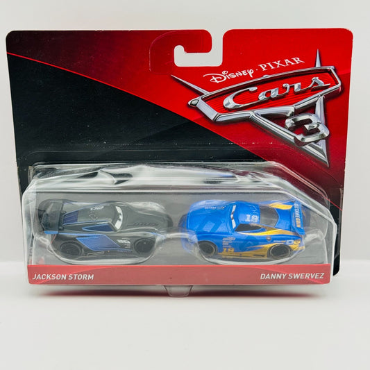 Disney Pixar Cars - JACKSON STORM & PURPLE DANNY SWERVEZ 2017 - 1:55 Diecast