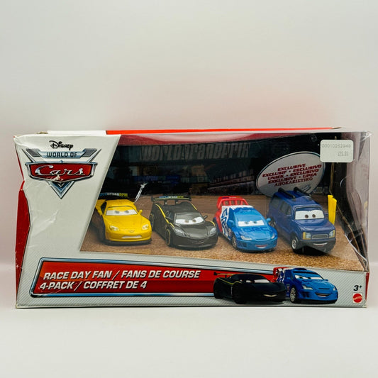 Disney Pixar Cars - RACE DAY FAN 4-CAR GIFT PK CLUTCH FOSTER LEWIS- 1:55 Diecast