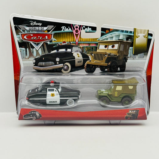 Disney Pixar Cars - SHERIFF & SARGE Radiator Springs 2014 - 1:55 Diecast