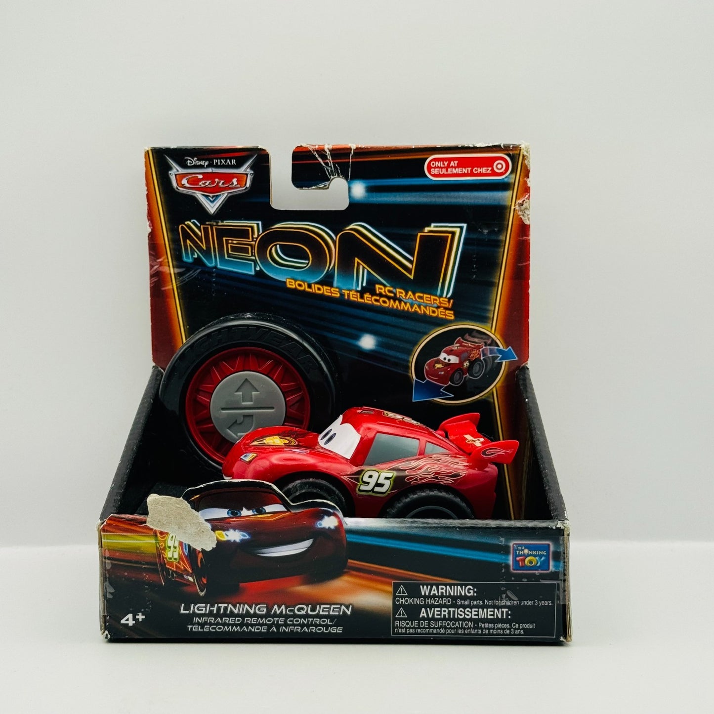 Disney Pixar Cars - NEON RACERS LIGHTNING MCQUEEN INFRARED REMOTE CONTROL RC