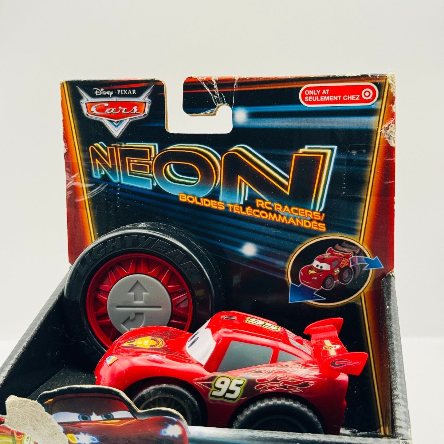 Disney Pixar Cars - NEON RACERS LIGHTNING MCQUEEN INFRARED REMOTE CONTROL RC