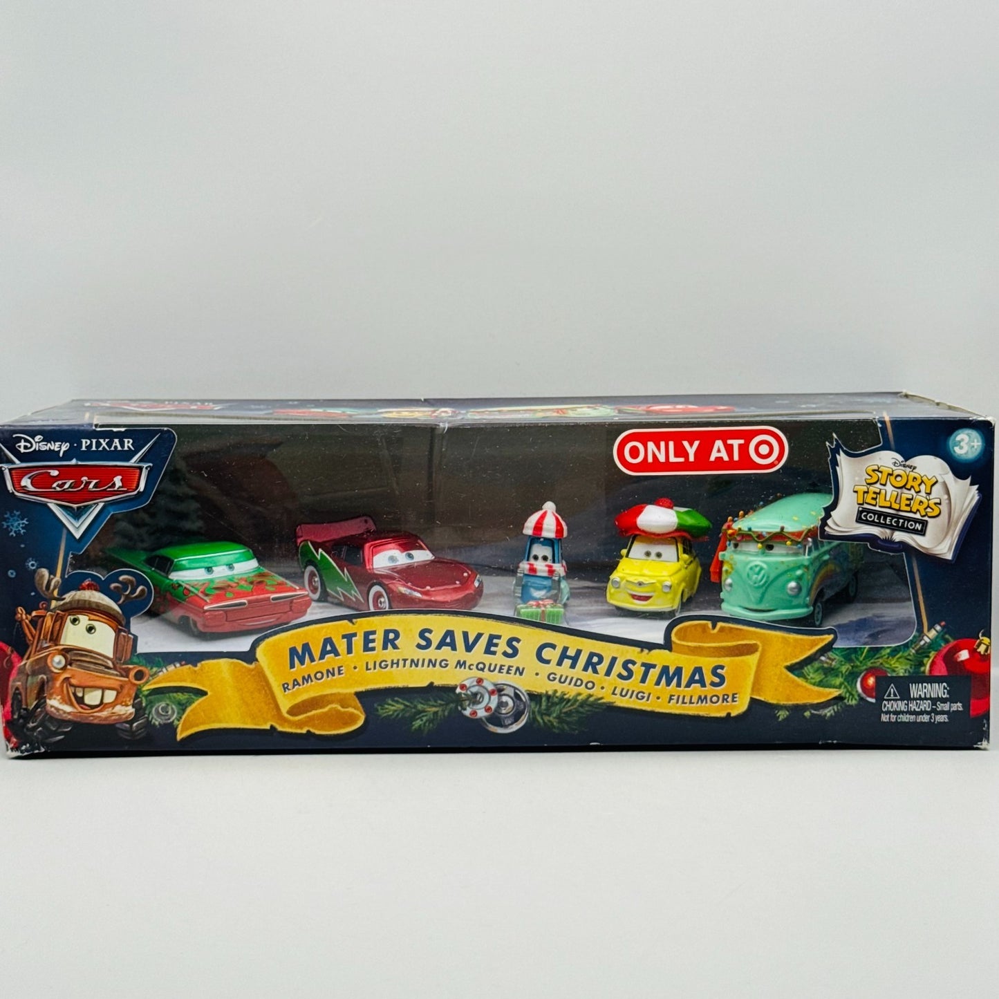 Disney Pixar Cars - MATER SAVES CHRISTMAS 5-PK FILLMORE LUIGI GUIDO 1:55 Diecast