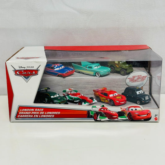 Disney Pixar Cars LONDON RACE 7-PK CHAUNCEY FARES UNION JACK RAMONE 1:55 Diecast