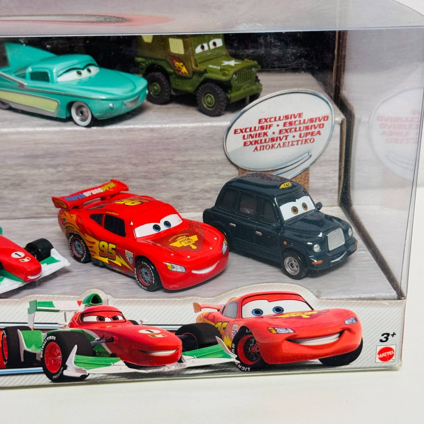 Disney Pixar Cars LONDON RACE 7-PK CHAUNCEY FARES UNION JACK RAMONE 1:55 Diecast
