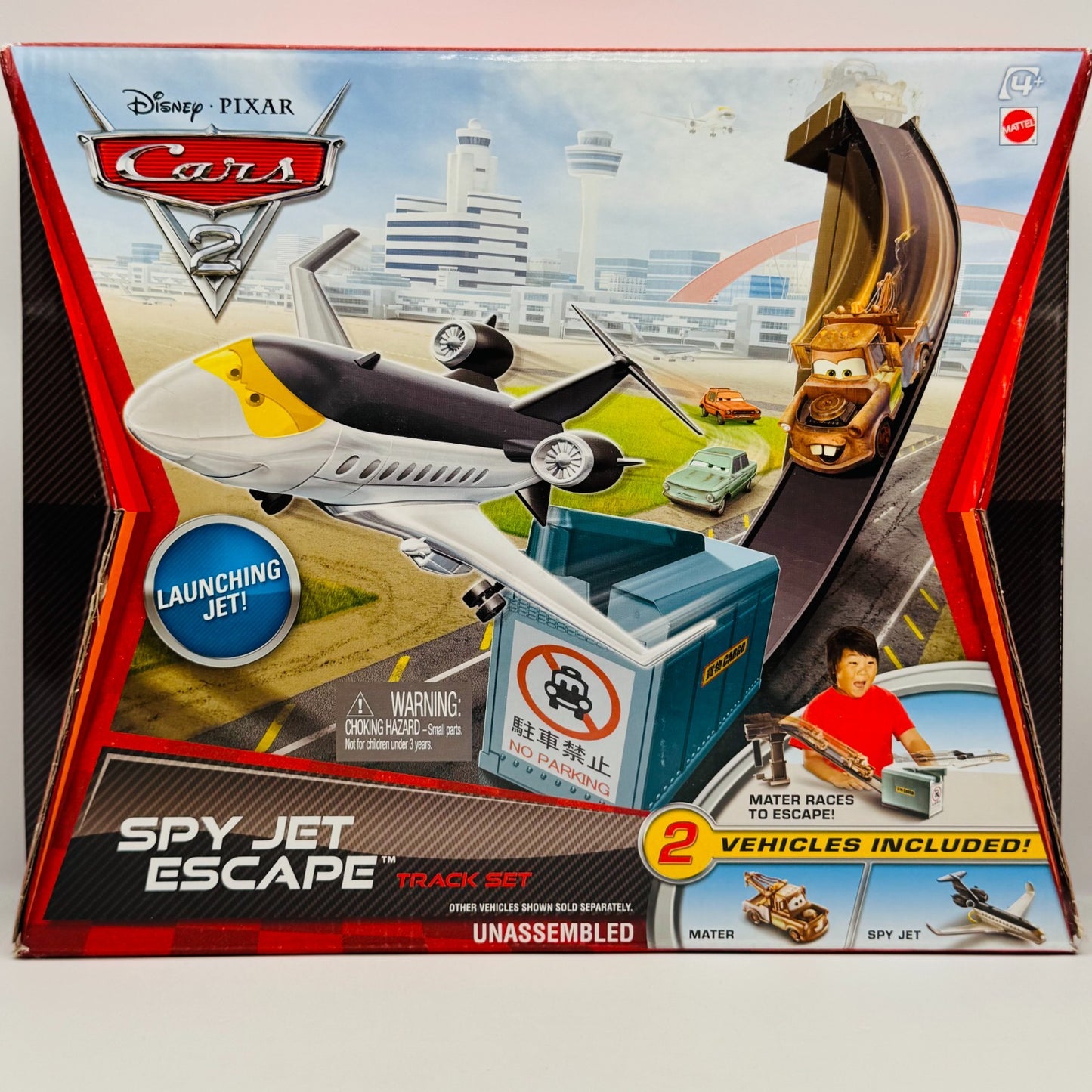 Disney Pixar Cars - SIDDELEY SPY JET ESCAPE TRACK SET Cars 2 - 1:55 Scale