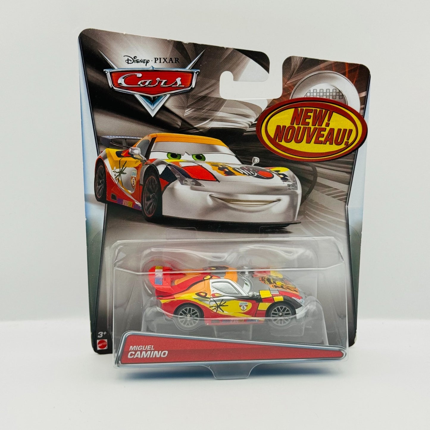 Disney Pixar Cars - SILVER MIGUEL CAMINO WITH METALLIC FINISH 2015- 1:55 Diecast