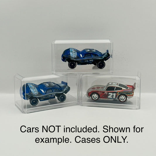 Disney Pixar Cars - SET OF 3 CLEAR ACRYLIC CASES FOR 1:55 Diecast