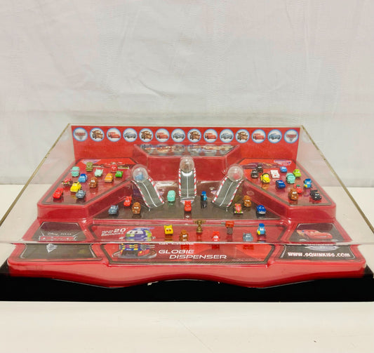 Disney Pixar Cars - CARS 2 SQUINKIES TARGET STORE DISPLAY IN GLASS CASE