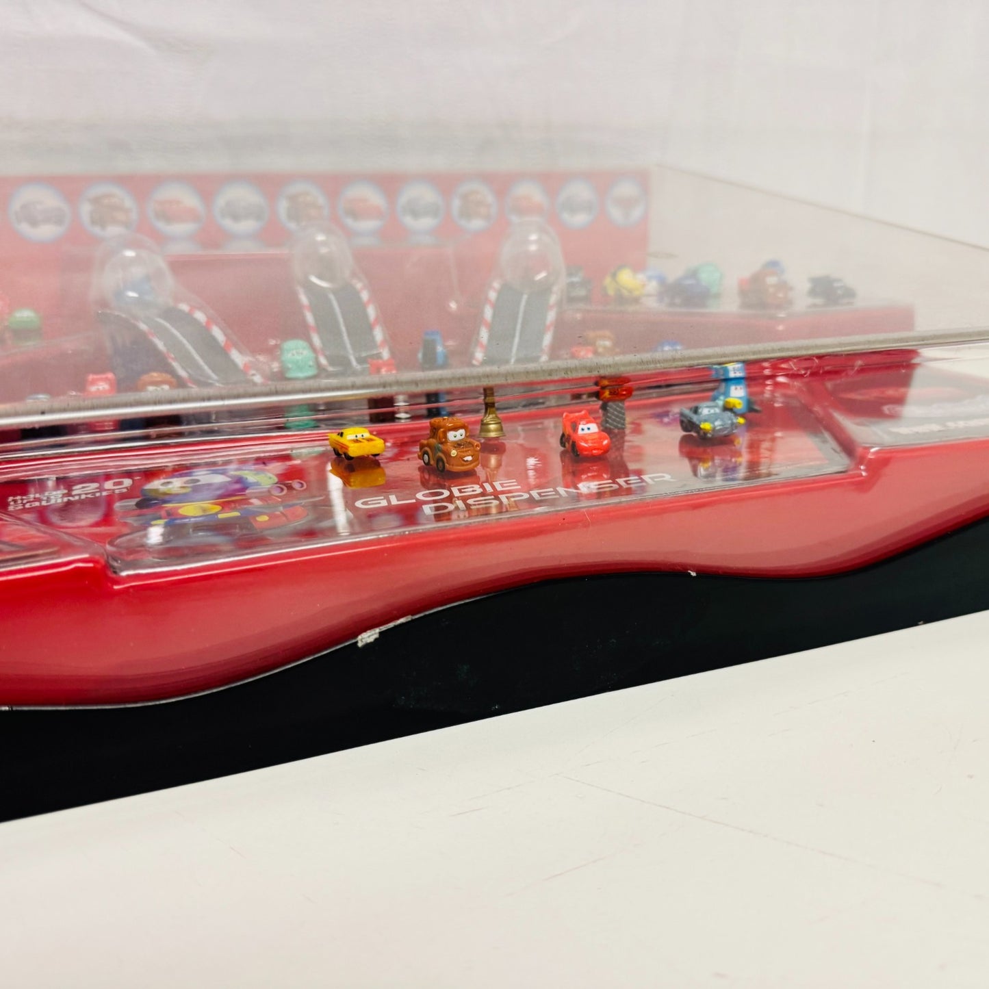 Disney Pixar Cars - CARS 2 SQUINKIES TARGET STORE DISPLAY IN GLASS CASE