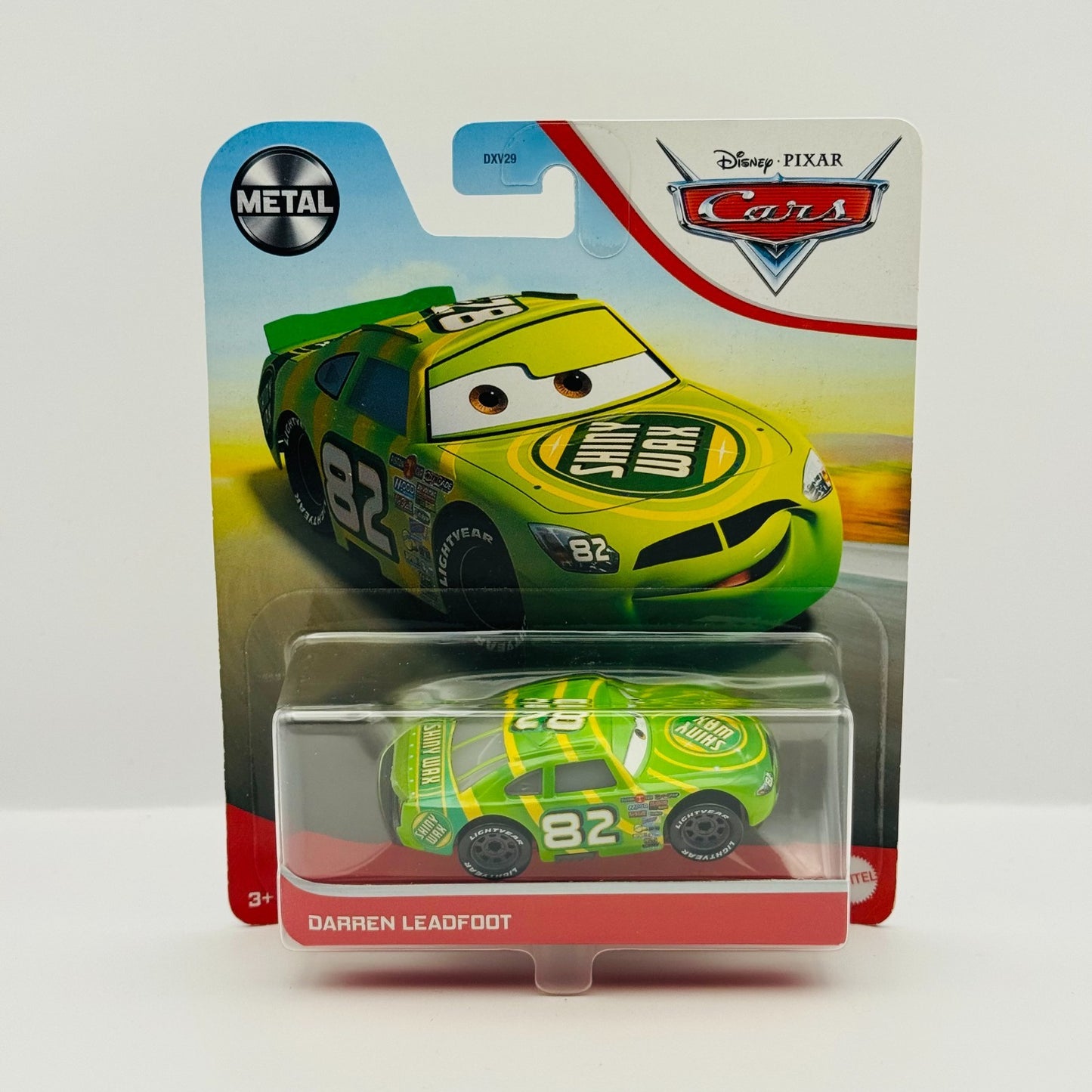 Disney Pixar Cars - SHINY WAX DARREN LEADFOOT Piston Cup Racer 2021 1:55 Diecast