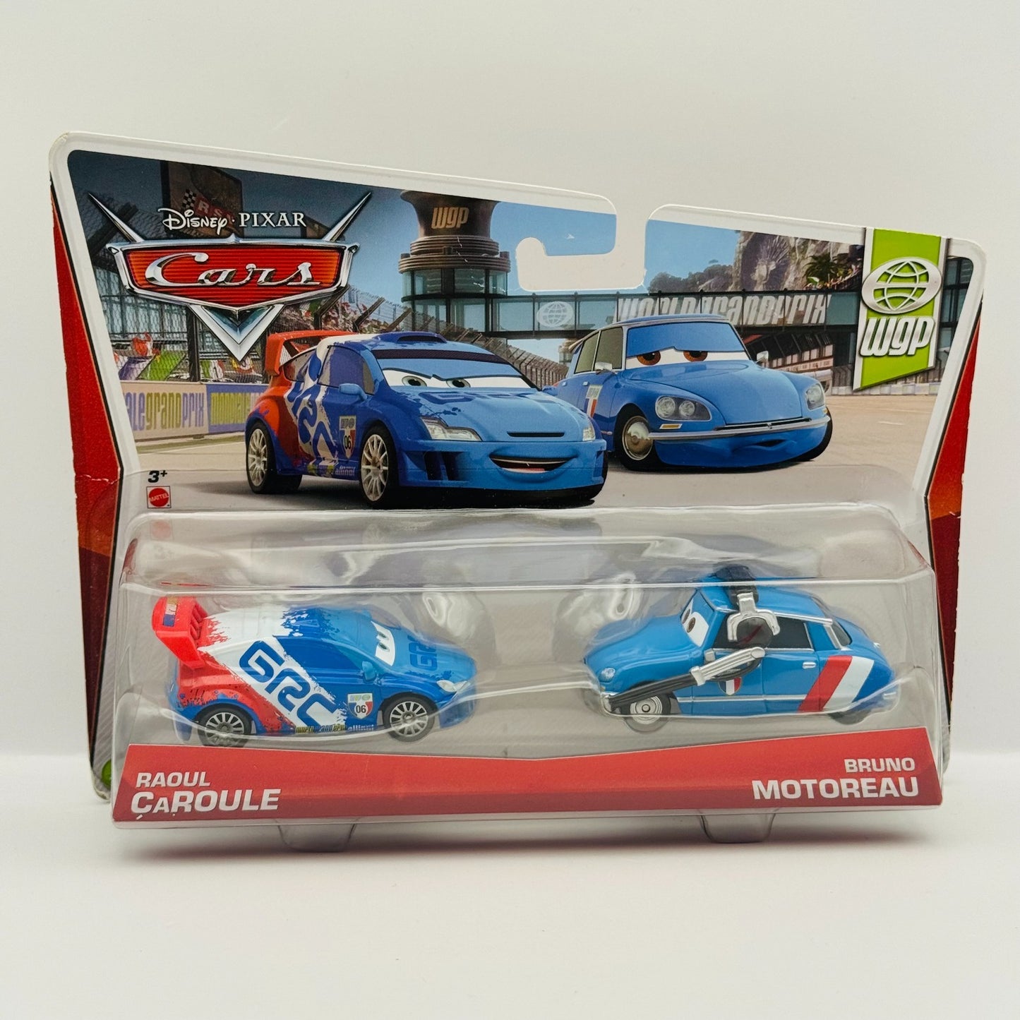 Disney Pixar Cars - RAOUL CAROULE & BRUNO MOTOREAU CREW CHIEF 2013- 1:55 Diecast