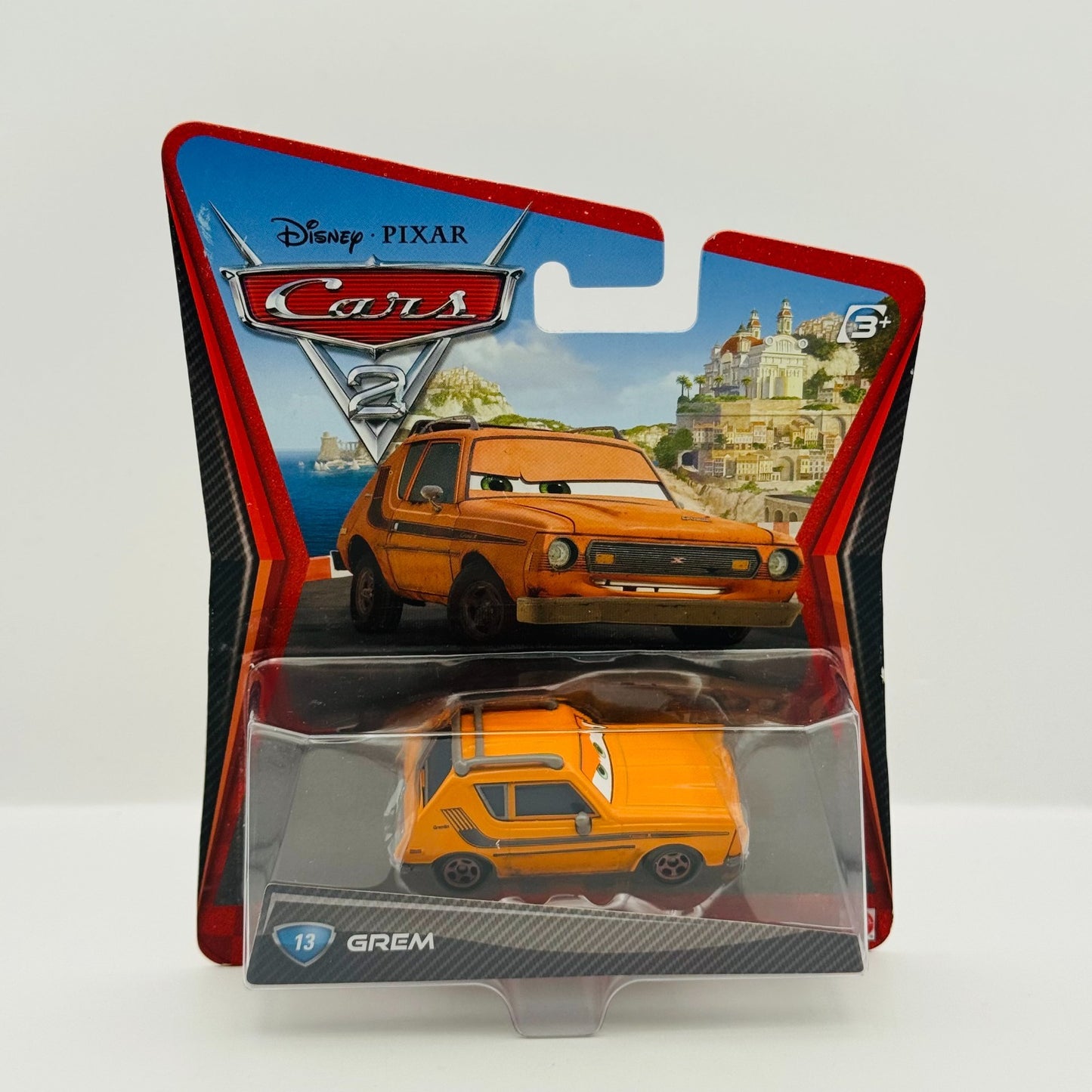 Disney Pixar Cars - GREM [AMC Gremlin] Cars 2 2011 - 1:55 Diecast