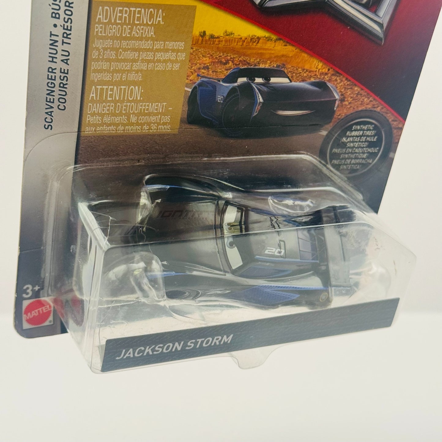 Disney Pixar Cars - JACKSON STORM RUBBER TIRES Scavenger Hunt 2018- 1:55 Diecast