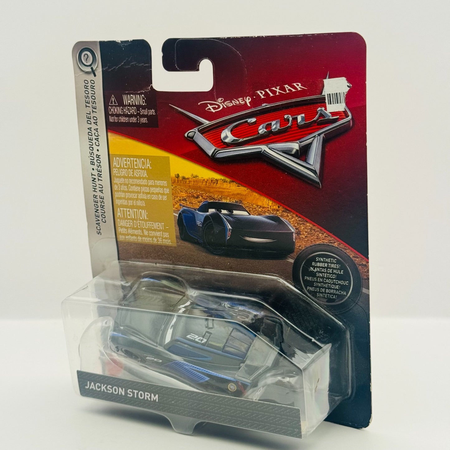 Disney Pixar Cars - JACKSON STORM RUBBER TIRES Scavenger Hunt 2018- 1:55 Diecast