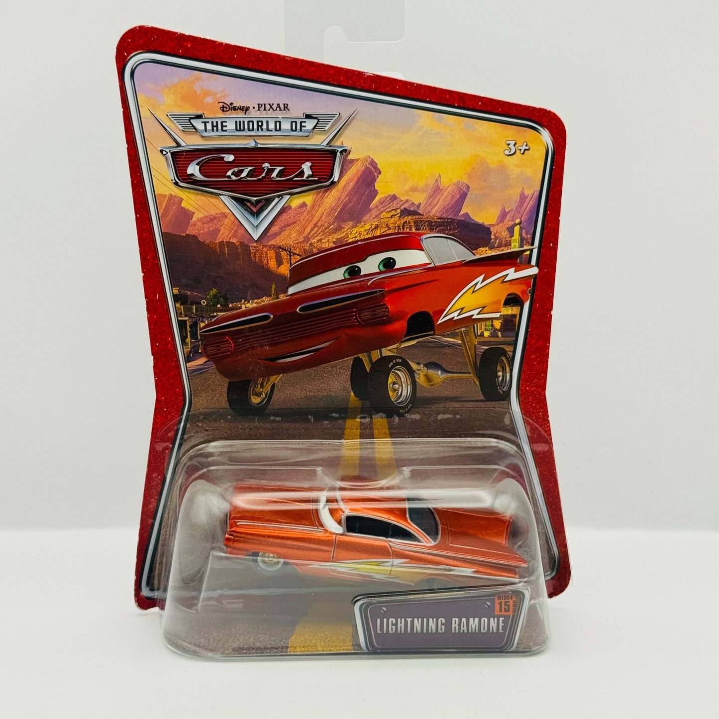 Disney Pixar Cars - LIGHTNING RAMONE World Of Cars 2008 - 1:55 Diecast
