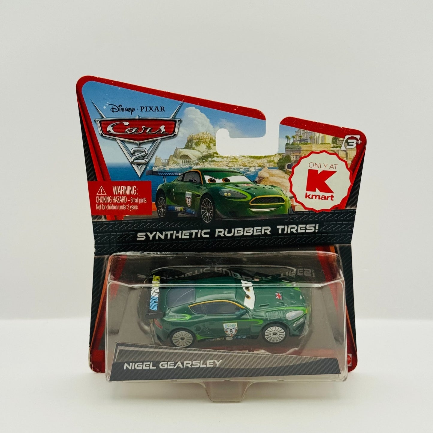 Disney Pixar Cars - NIGEL GEARSLEY RUBBER TIRES Cars 2 2011 - 1:55 Diecast