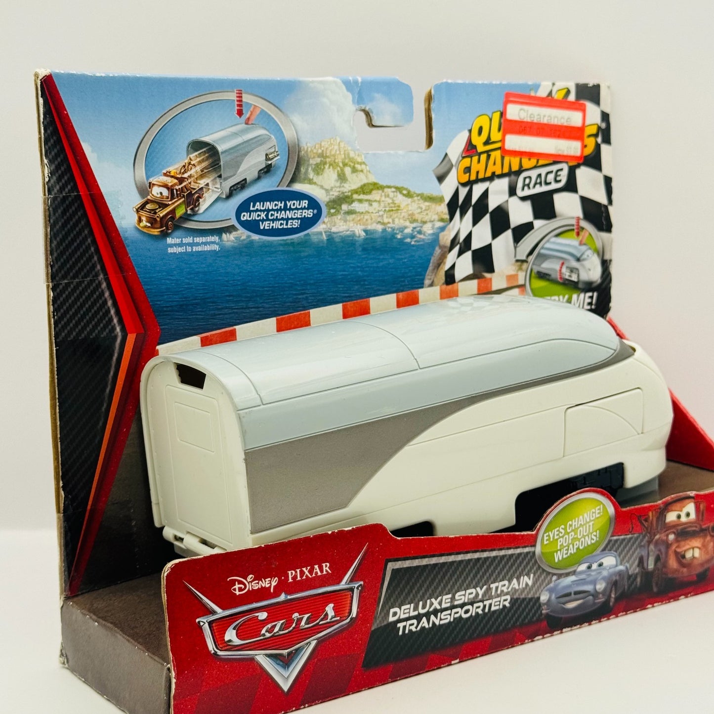 Disney Pixar Cars - QUICK CHANGERS STEPHENSON DELUXE SPY TRAIN - 1:55 Scale