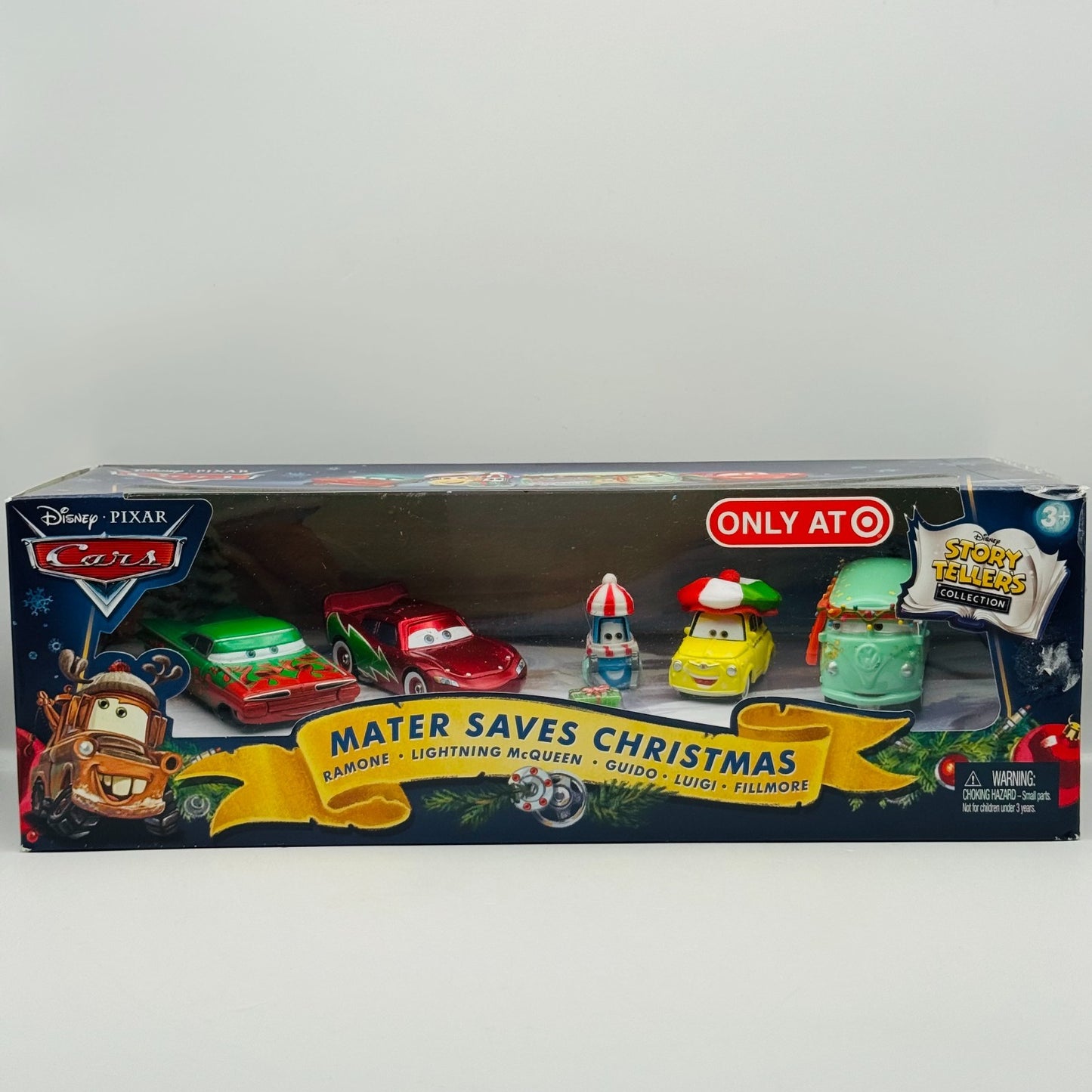 Disney Pixar Cars - MATER SAVES CHRISTMAS 5-PK FILLMORE LUIGI GUIDO 1:55 Diecast