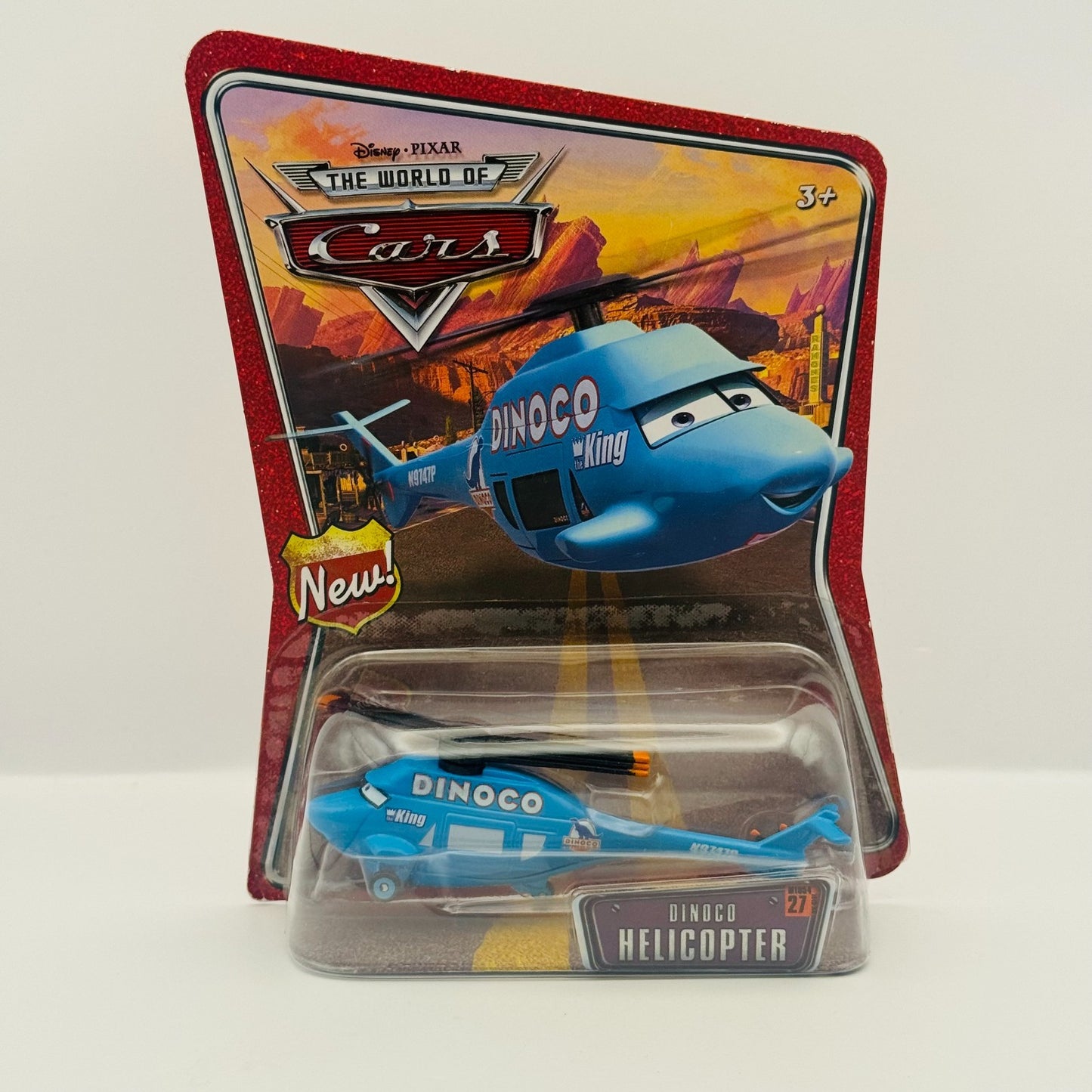 Disney Pixar Cars - DINOCO HELICOPTER ROTOR TURBOSKY World of Cars -1:55 Diecast
