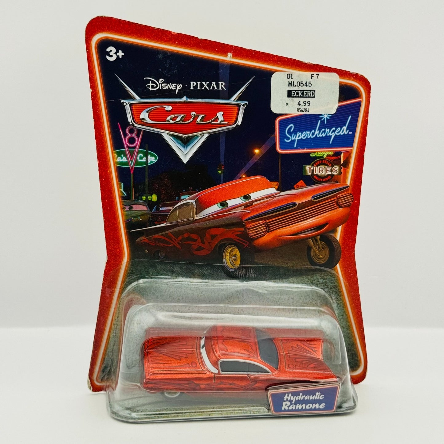 Disney Pixar Cars - RED HYDRAULIC RAMONE Supercharged 2007 - 1:55 Diecast