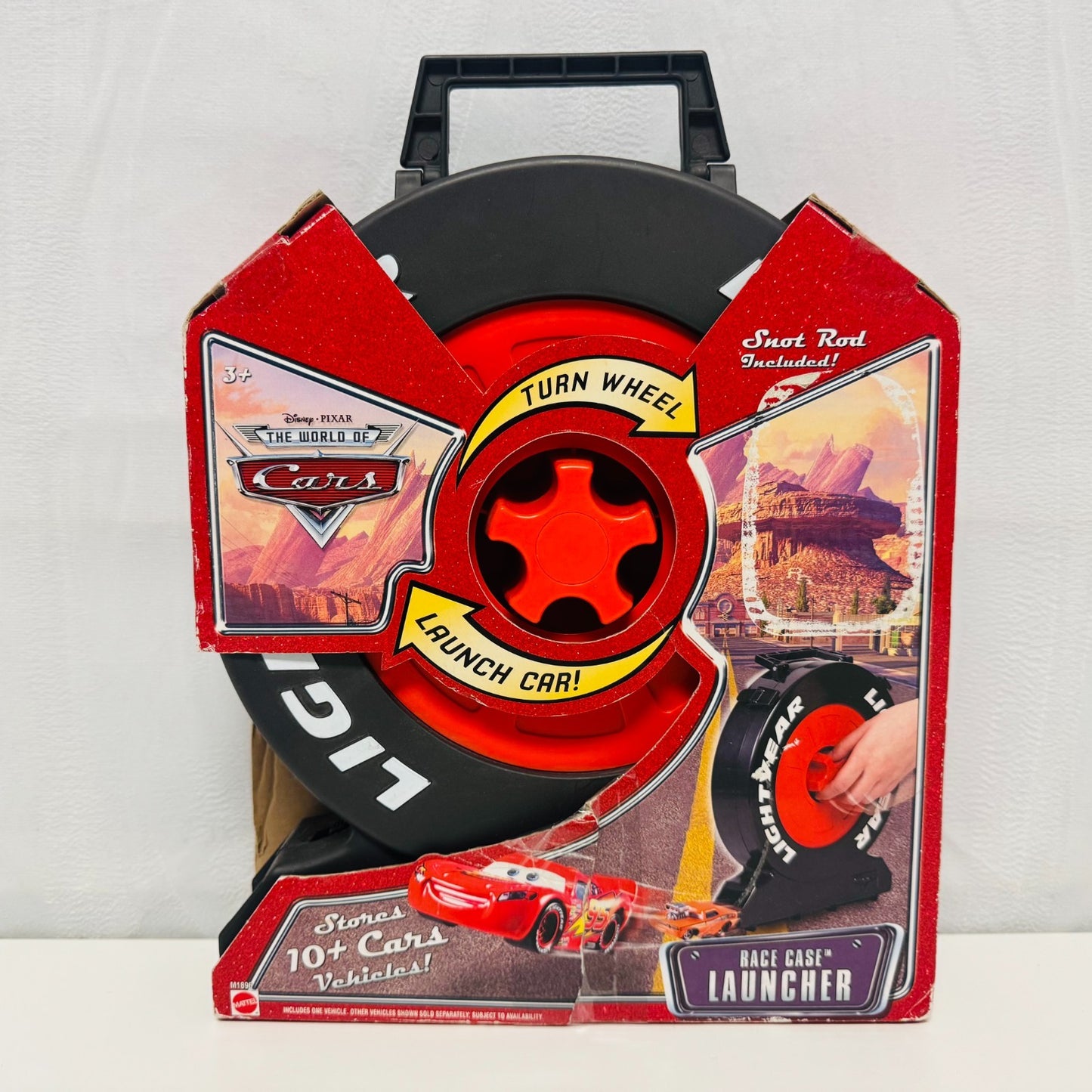 Disney Pixar Cars - RACE CASE LAUNCHER *NO CAR* 2008 Carry Case - 1:55 Scale