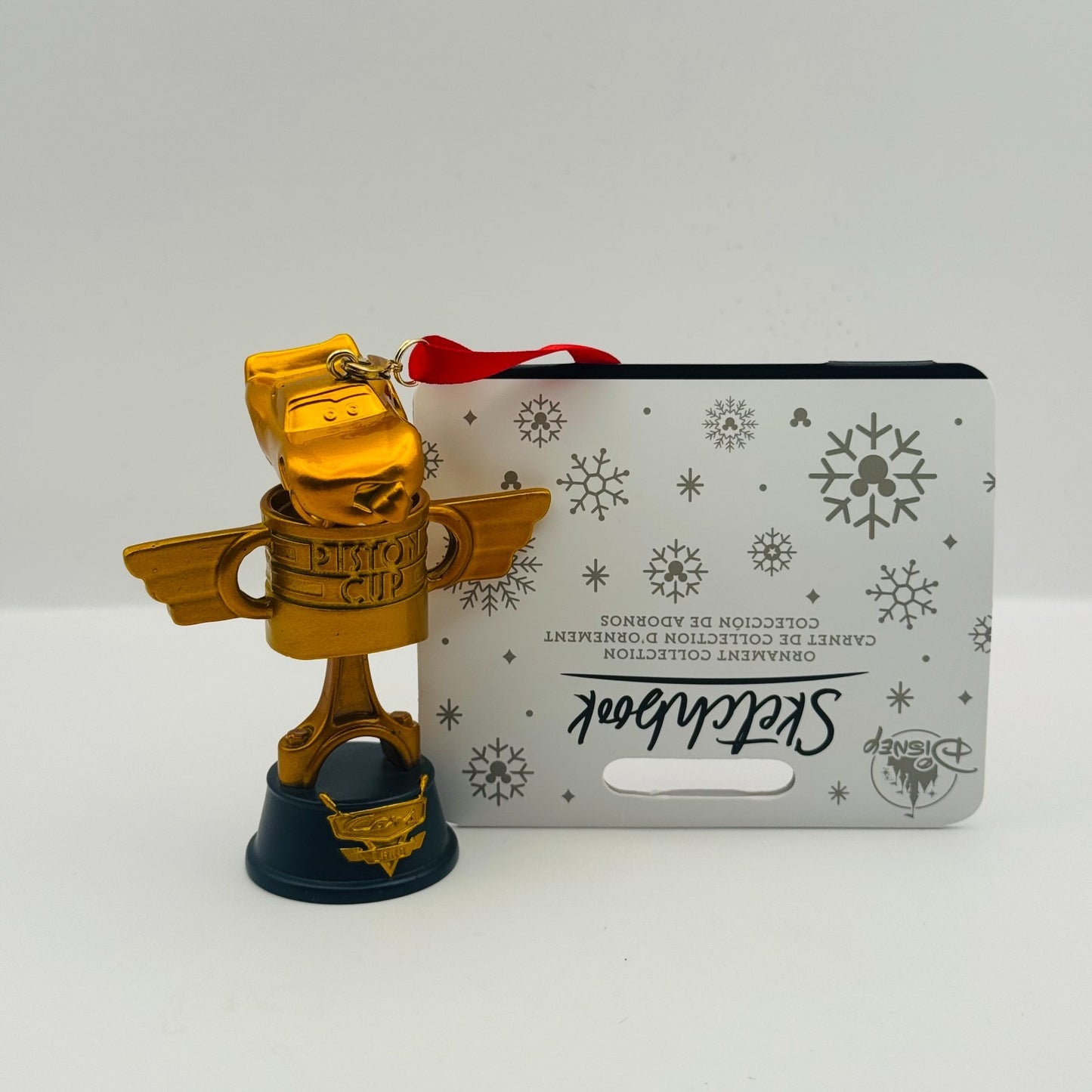 Disney Pixar Cars TONGUE MCQUEEN PISTON CUP TROPHY CARS LAND ORNAMENT SKETCHBOOK