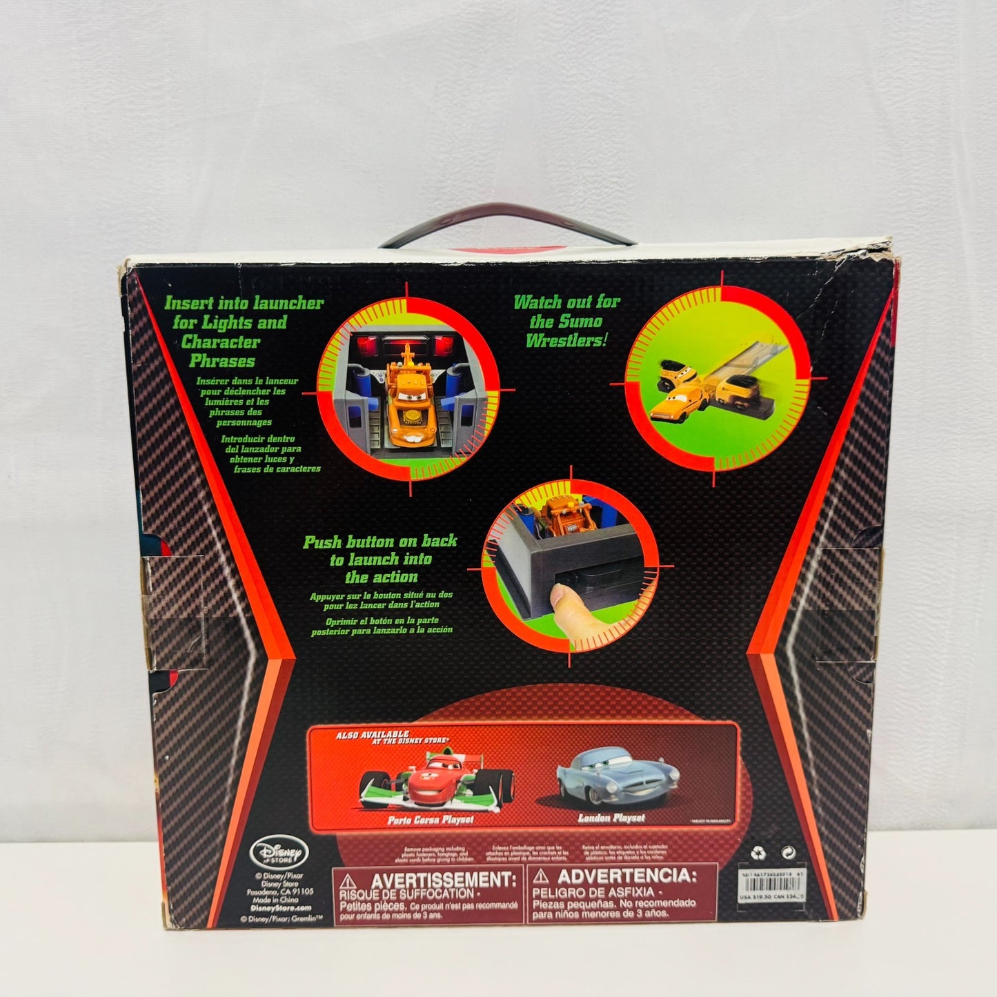 Disney Pixar Cars - BATHROOM MATER TOKYO PLAYSET SUMOS Key Chargers - 1:55 Scale