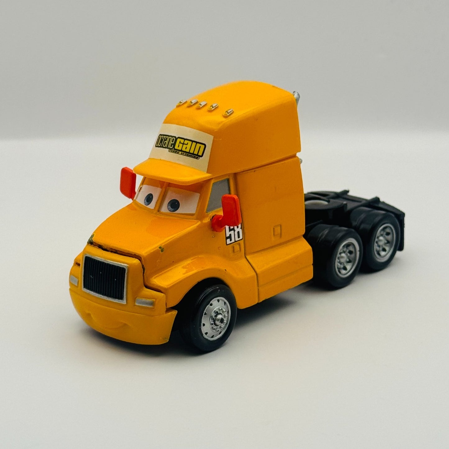 Disney Pixar Cars - OCTANE GAIN HAULER CAB SEMI *Glued Mirrors* - 1:55 Diecast