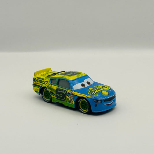 Disney Pixar Cars - LANE LOCKE SYNERG Veteran Racer 2017 - 1:55 Diecast