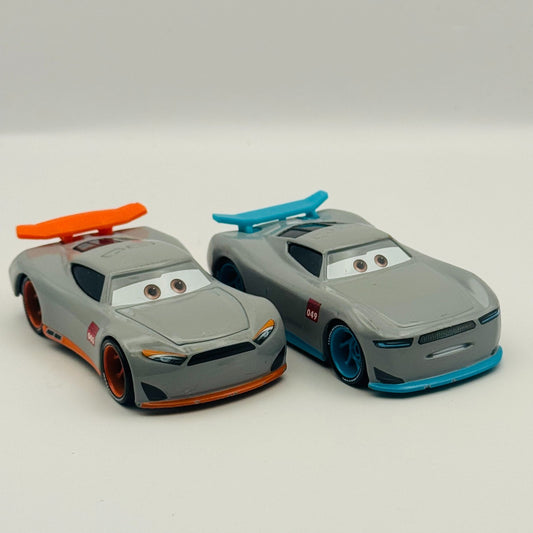 Disney Pixar Cars - GABRIEL & AIDEN ORANGE & BLUE TRAINEES RRC 2018 1:55 Diecast