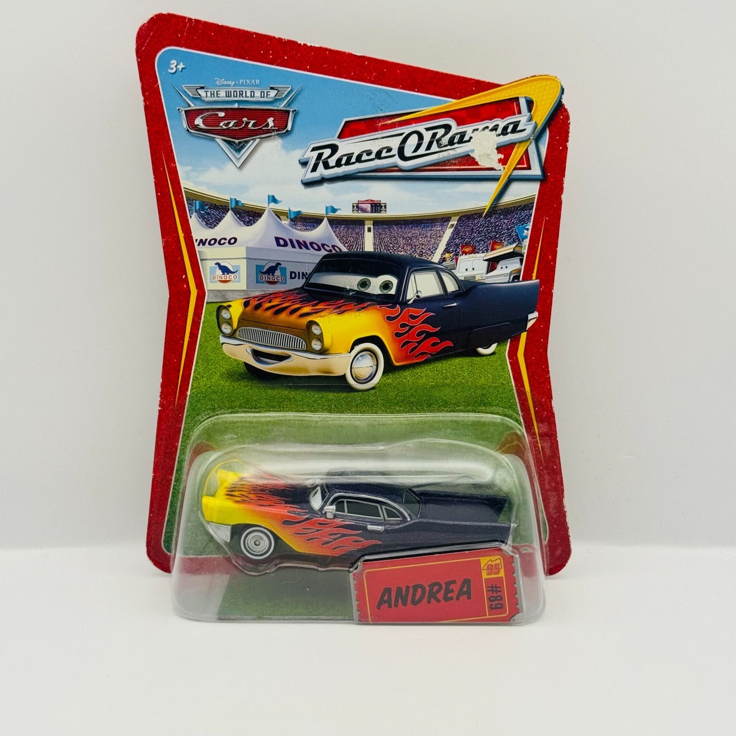 Disney Pixar Cars - GRETA WITH ANDREA NAMETAG ERROR - 1:55 Diecast